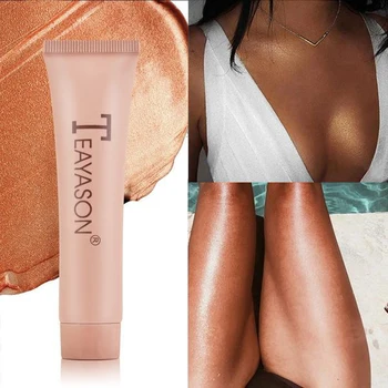 

Glow Eyeshadow Liquid Highlighter Shimmer Gold Pink White Brighten Brown Shadow Face Make Up Makeup Gold Eye Shadow