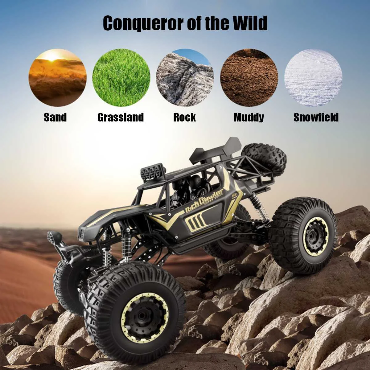 1:8 50cm RC Cars 2.4G Radio Control 4WD Off-road Electric Vehicle Monster Buggy Remote Control Car Gift Toys For Boys Children