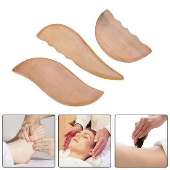 

Wood Gua Sha Scraping Board Health Care Body Face Relaxation Massager Plate