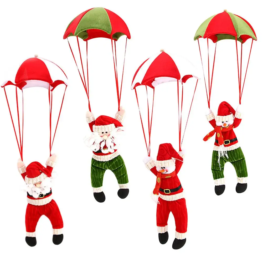 

Fashion Christmas Home Ceiling Decorating Parachute 24cm Santa Claus New Year Pendant Pendant Forced Home Decor