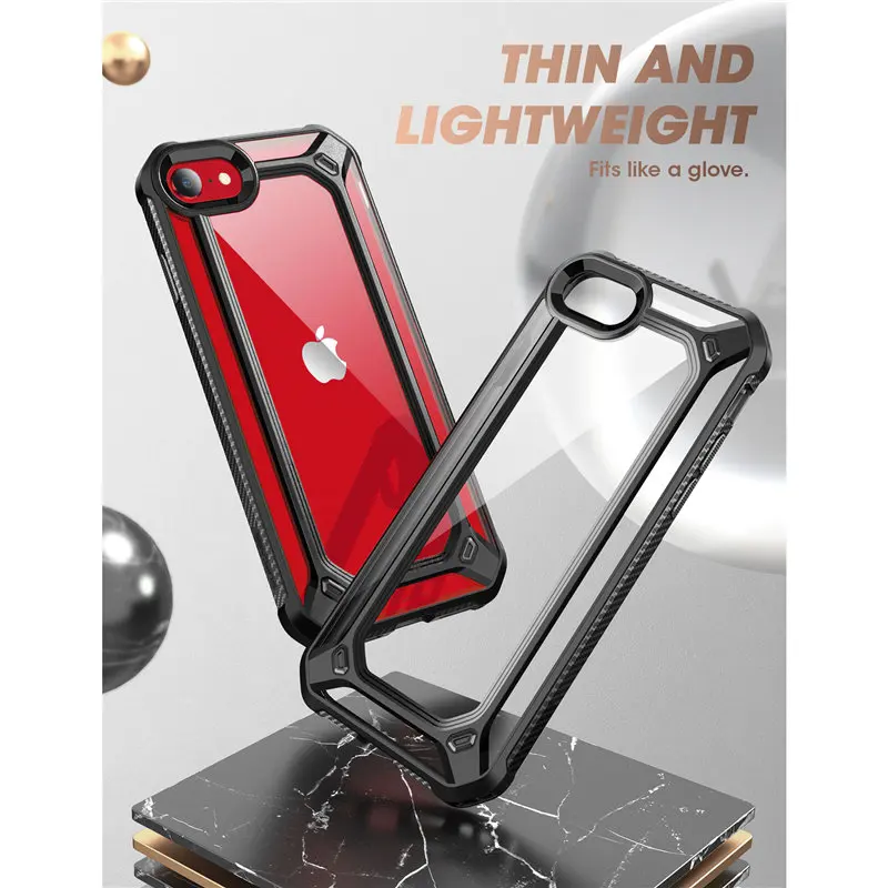 SUPCASE для iPhone SE 2020 чехол 7/8 серии EXO гибридный защитный прозрачный бампер из