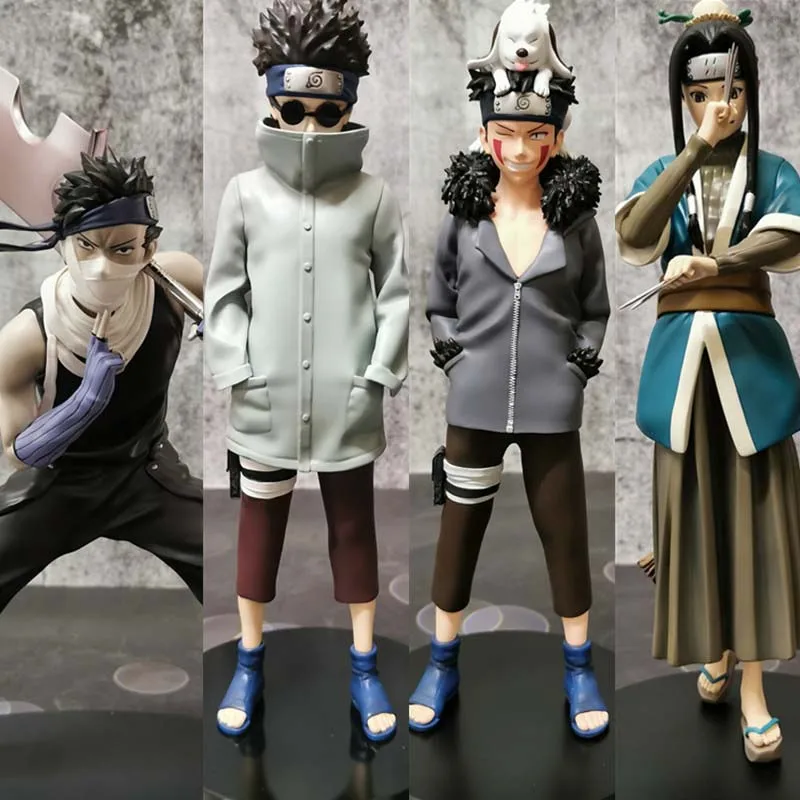NARUTO Zabuza Haku Shino Kiba Figures Models Collectible Toys | Игрушки и хобби