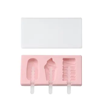 

Homemade Food Grade Silicone Ice Cream Mold Popsicle Molds DIY Homemade Cartoon Ice Cream Popsicle Ice Pop Maker Mould