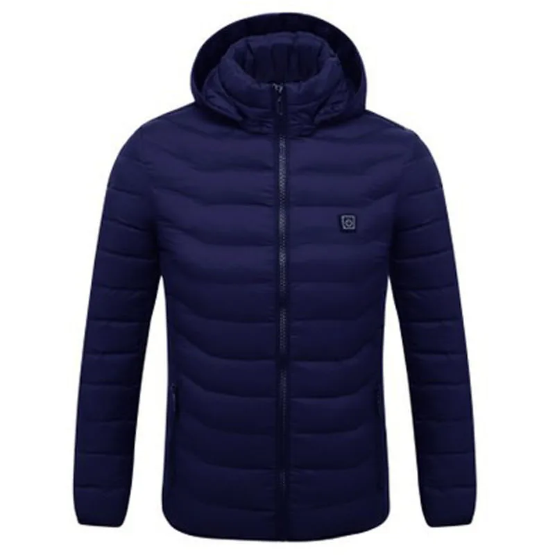 

New Men Women Electric Heating Vest USB Hooded Heated Coat Jacket Outwear Temp