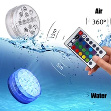 Led-Light Swimming-Pool-Lamp Ip68 Waterproof Underwater Remote-Control Party-Decor 