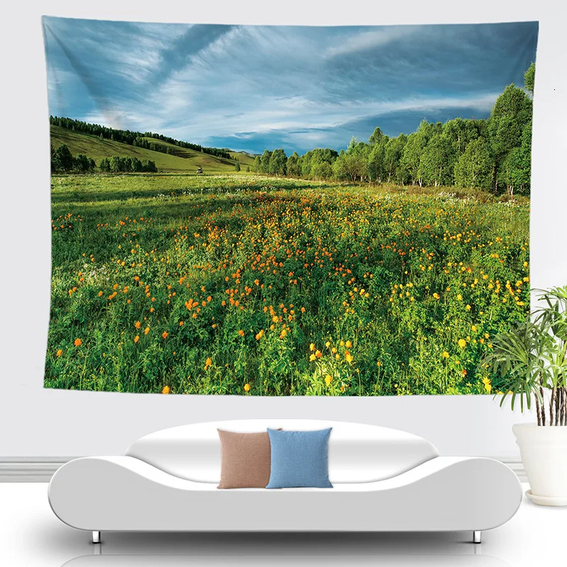 FGT5002 Гобелен лес солнце макраме Tapis Фреска Мандала Tapisserie Murale Бохо Декор Мандала сравнению богемный пледы йога коврик - Цвет: FGT5002