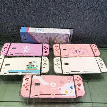 

For Nintendo Switch Console Replacement Shell Case Cover for Nintend Switch NS Joy-Con Controller Rubber Oil Housing Shell case