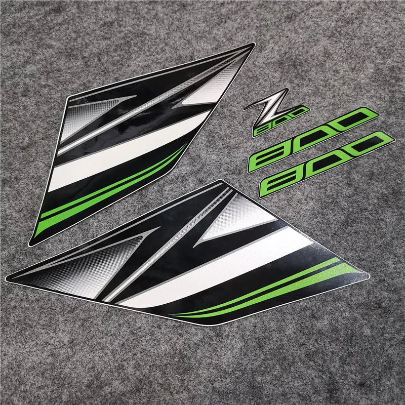 Для KAWASAKI Z800 2013 аксессуары для мотоциклов Запчасти обтекатель корпус топливный бак Наклейка - Цвет: Зеленый