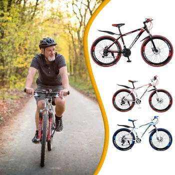 

Lightweight Bicycle Folding Road Bike 21 speed 26inch mountain bike brand bicycles Front and Rear Mechanical Disc Brake bike