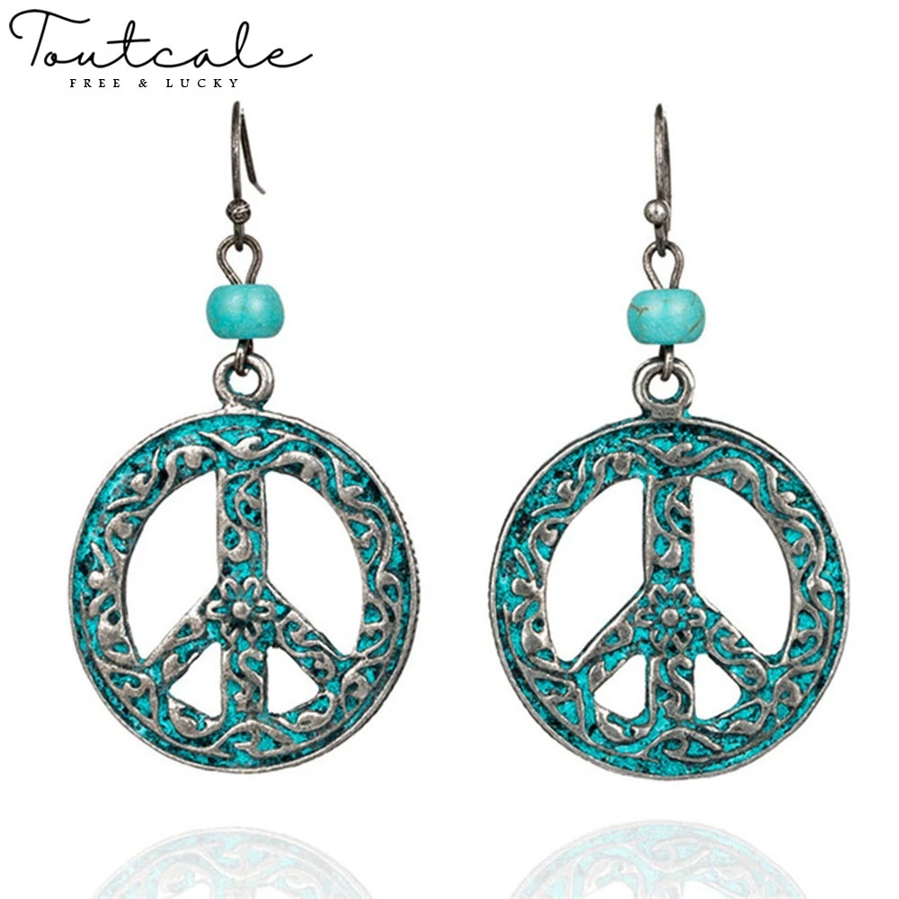 TOUTCALE Vintage Earrings Female Boho Hollow Art Ear Accessories Drop Dangle Hanging Earrings
