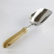 12," Почвенный ковшик из нержавеющей стали | прочное и долговечное садовое приспособление | Совок из нержавеющей стали для почвы, удобрений, совок для кормления