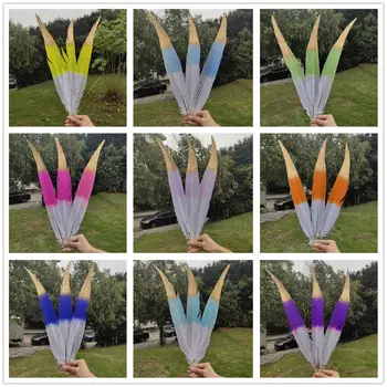 

Wholesale 100pcs Beautiful Natural Silver Pheasant Feathers 60-65cm/24-26inches Stage Performances Decoration