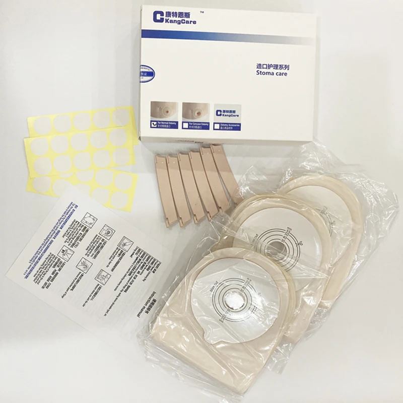 30pcs/lot; Economical Drain valve Colostomy Bags for Adults; One-piece system Ostomy Pouch with Clip Closure, Cut-to Fit 15-60mm 3