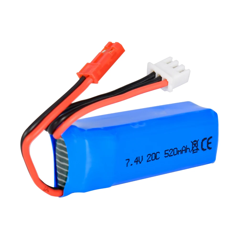 Хорошее качество 2 шт. WLtoys K969 Аккумулятор 7 4 в 520 мАч для K979 K989 K999 P929 P939 Запчасти
