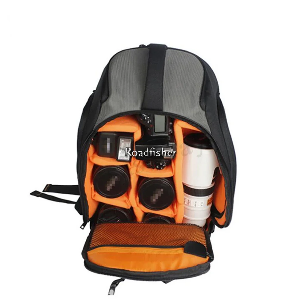 Roadfisher Профессиональный Многофункциональный рюкзак на открытом воздухе большая Противоугонная камера складная сумка для фотоаппарата фотография путешествия рюкзак чехол для объектива