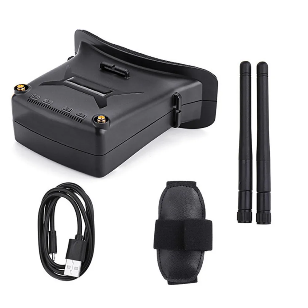 VR005 2,7 дюймов 960*240 5,8 Г 48CH FPV очки Raceband автопоиск с двойные антенны 3,7 V 1000 мА/ч, Батарея для дрона с дистанционным управлением