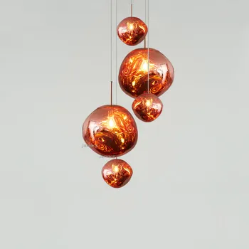 

NEW Modern Decor LED Lighting Light Fixtures Creative Bar Pendant Lamp DIXON Melt Lava Pendant Lights Living Room Pendant Luster