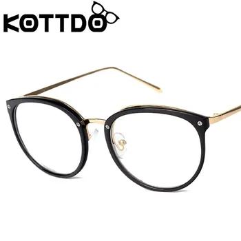 

KOTTDO Vintage Round Myopia EyeGlasses Frames for Men Classic Transparent Eye Glasses Women
