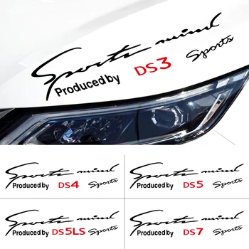 

For Citroen DS DS3 DS4 DS5 DS5LS DS7 Decorative Accessories Car Styling Light Eyebrows Sticker Headlight Eyebrows Trim Decal