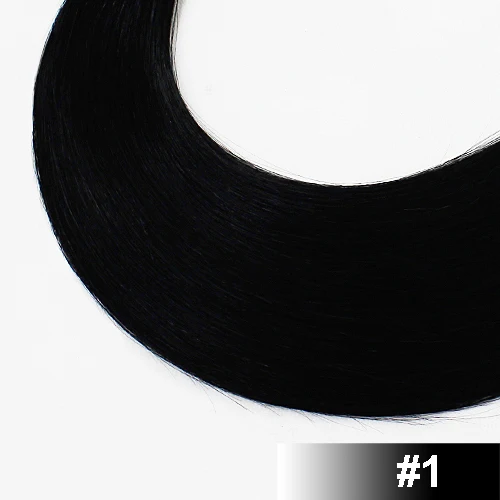 Forever Pro, u-образные кератиновые Предварительно Связанные волосы для наращивания, настоящие Remy, русские человеческие волосы на капсулах, накладные волосы 0,8 г/локон, 16-20 дюймов - Color: #1