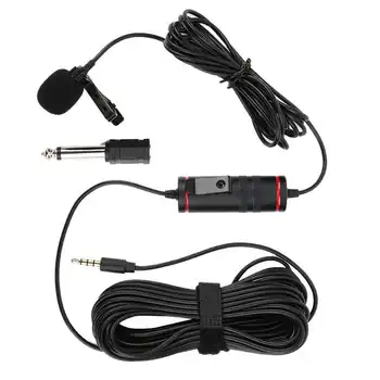 

studio microphone microfone Metal Interview Lavalier Clip‑on Microphone MIC Accessory for SLR Camera Smartphone karaoke