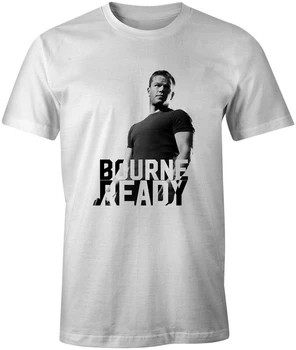 

Bourne Born Ready Mens Tshirt Jason Bourne Movie Funny Quote Unisex Tops Tee Shirt for youth middle-age old age