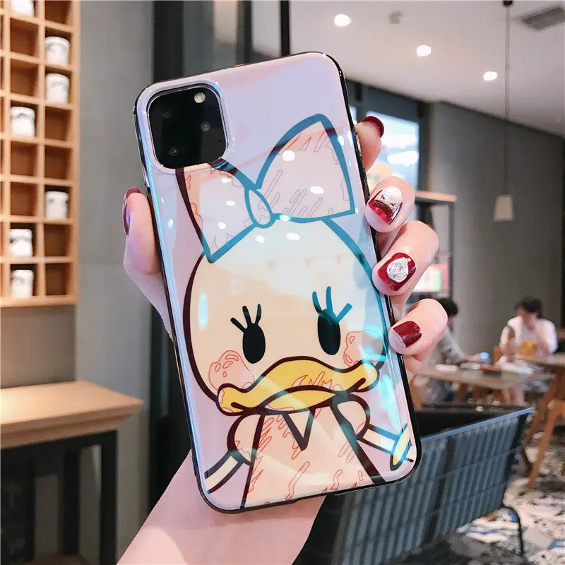 Модный чехол Blue Ray для iPhone 11 Pro, мягкий силиконовый чехол с милым рисунком Минни Маус для iPhone 7 8 6 S Plus X XR Xs Max, чехол - Цвет: 3