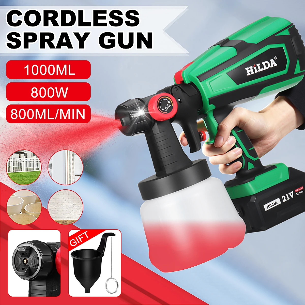 Электрический Краскораспылитель PROSTORME пистолет-распылитель высокой мощности 800