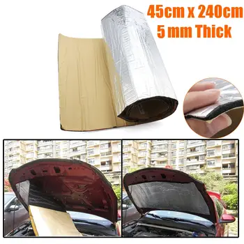 

1Roll 240cmx50cm Car Sound Proofing Deadening Anti-noise Sound Insulation Cotton Heat Closed Cell Foam Interior Accessories