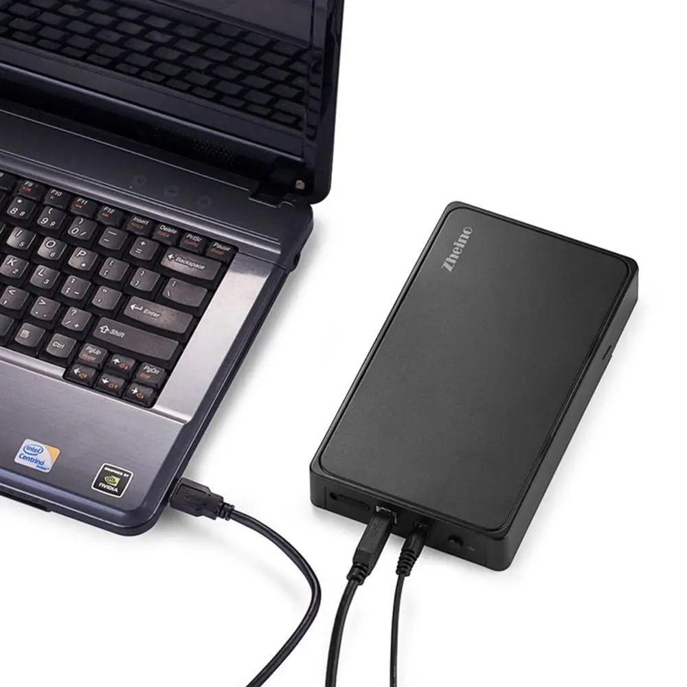 Zheino HDD ̽ 3.5 ġ 3.5 SATA to USB 3.0  3.5 SSD HDD   ϵ ̺ Ŭ