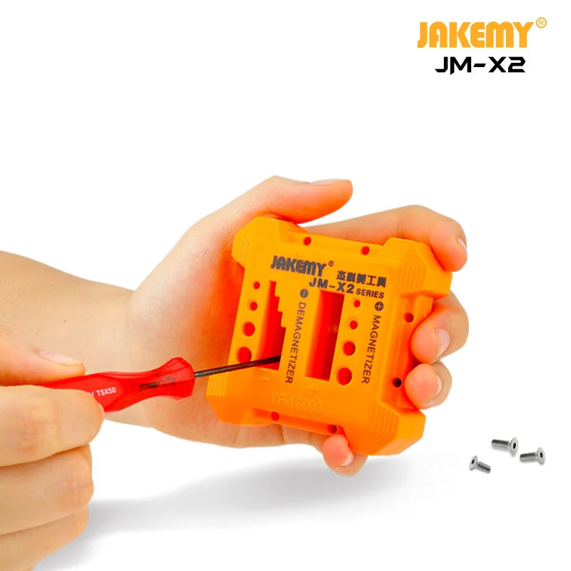 JAKEMY JM-X2 X3 легко переносить безопасный размагничиватель для Намагничивание или отвертка De Намагничивание