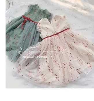 

Mihkalev Baby Girl Summer Tulle Princess Dresses 2020 Summer Kids Clothes Girsl Ruffle Tutu Dress With Belt Children Clothing