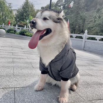 

Autumn Winter Pet Sweater Medium Large Pet Clothing For Big Dog Costume Knitted Sweater Bulldog Labrador Pure Pet Hoodie Coat