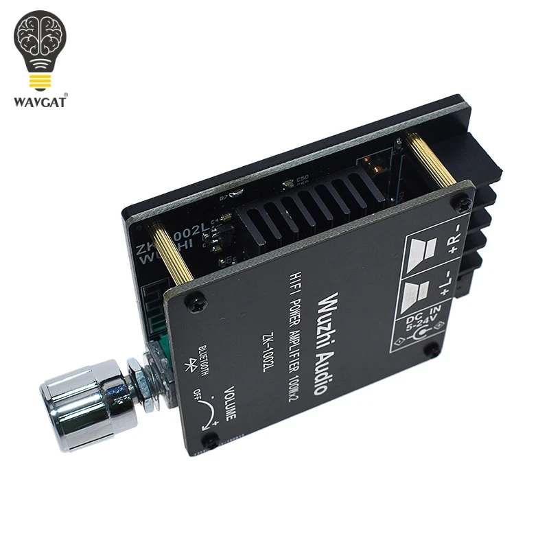 ZK-1002L TPA3116D2 100WX2 Мини Bluetooth 5,0 беспроводной аудио Мощность Цифровой усилитель доска стерео усилитель DC 12 В 24 В