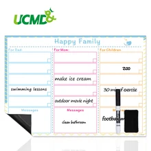 Магнитная доска-еженедельник на холодильник шкаф офис календарь наклейка для расписания счастливый семейный план лист доска для сообщений