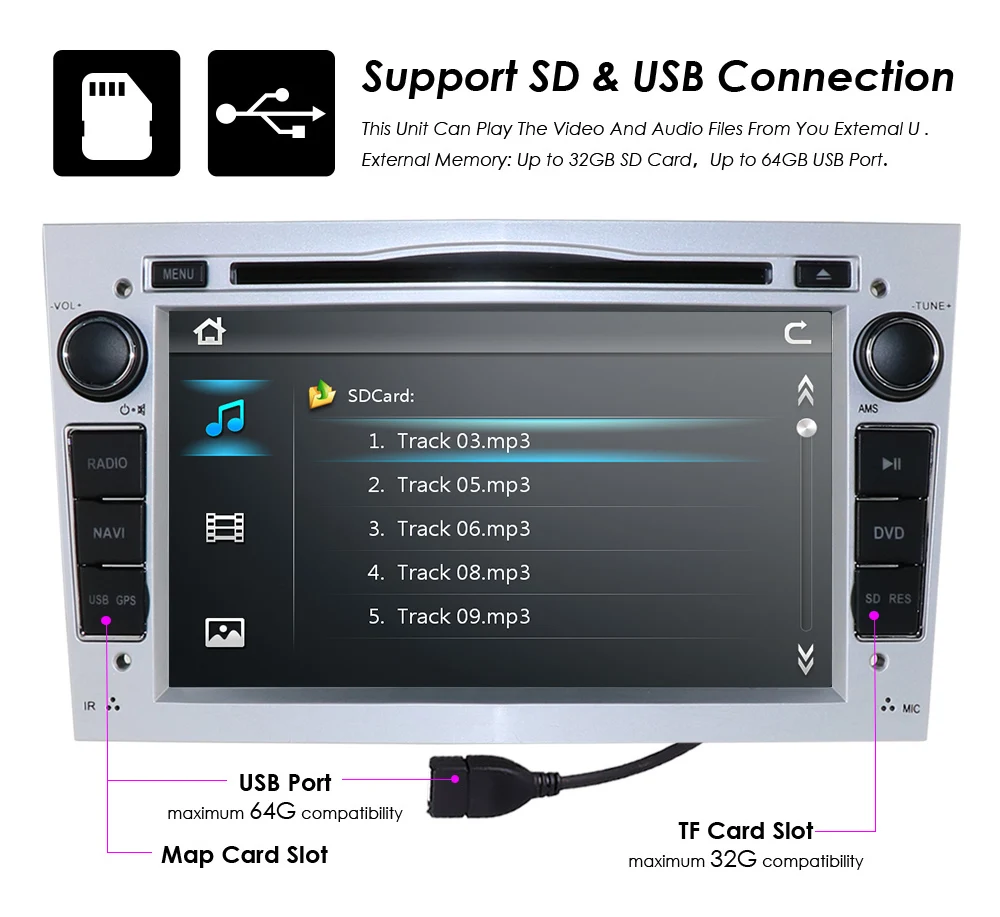 Автомагнитола 2DIN мультимедийный стерео плеер с DVD GPS для Vauxhall Opel Astra H G J Vectra Antara Zafira
