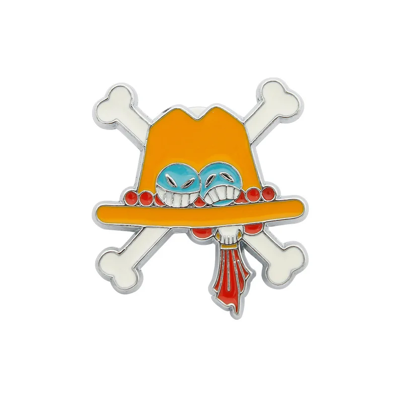 yandy costumes ONE PIECE Badge Luffy Anime Cosplay Props Brooch Costumes Alloy Brooches Pins Chopper Solo Q Version Head Portrait french maid outfit Cosplay Costumes