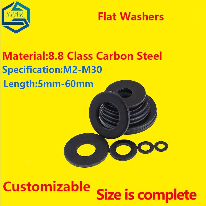 Плоские шайбы из нержавеющей стали с подкладной шайбой плоские кольцо однотонный шайба прокладки углерода