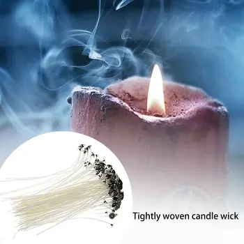 Original Smokeless Candle Wicks Simple Soy Wax Core Household Woven Candle Core Kerosene Lamp Wax Line Wood Wax Core 5