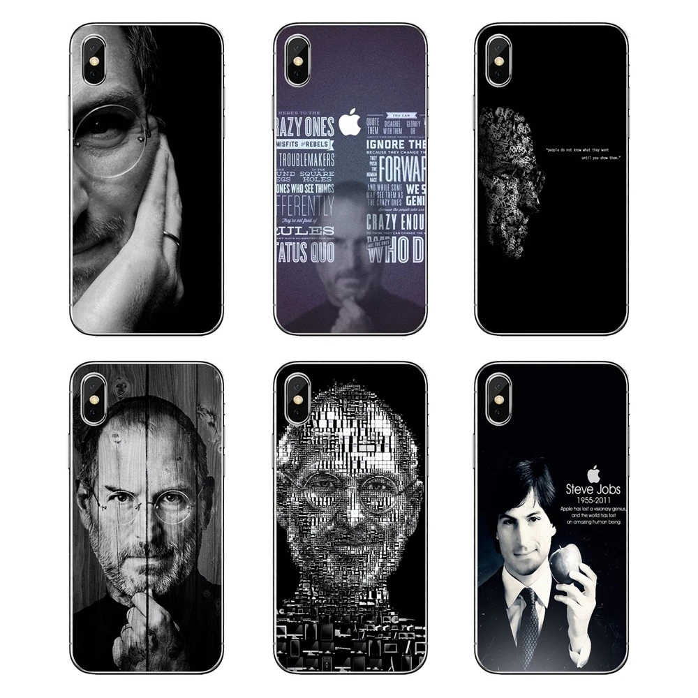 Steve Jobs Quote On People For Samsung Galaxy A5 A6 A7 A8 A9 J4 J5 J7 J8 2017 2018 Plus Prime Transparent Soft Cases Covers | Мобильные