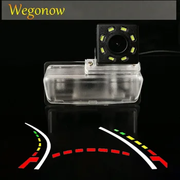 

HD Wireless Car CCD Rear Camera Fisheye 4 8 12 led dynamic Night Vision bracket waterproof For Nissan Bluebird Tiida 2015 2016
