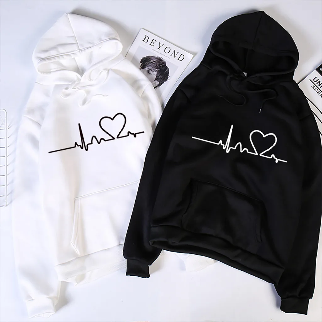 Женский флисовый свитшот с круглым вырезом надписью Love | Женская одежда