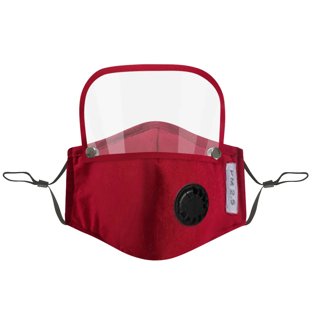 Face Mask Adults Unisex Outdoor Dustproof Mask Face Protective Eyes Shield Filters Washable Reusable
