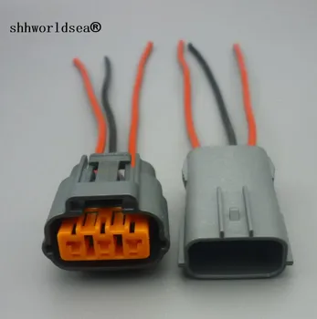 

shhworldsea 3 Pin way Female Male Waterproof Cable Connector plug 6195-0009 6195-0012 For Nissan Mazda RX8 Ignition Coil socket