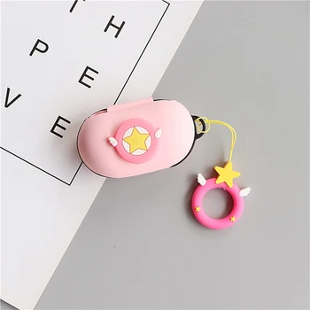 

Cartoon Protective Case For Samsung Galaxy Buds 2019 Wireless Bluetooth Earphone Silicone Case Waterproof Shell Cute Finger Ring