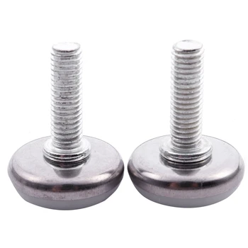 

New- Adjustable Thread M8 x 25mm Leveller Leveling Foot Furniture Glide 2Pcs