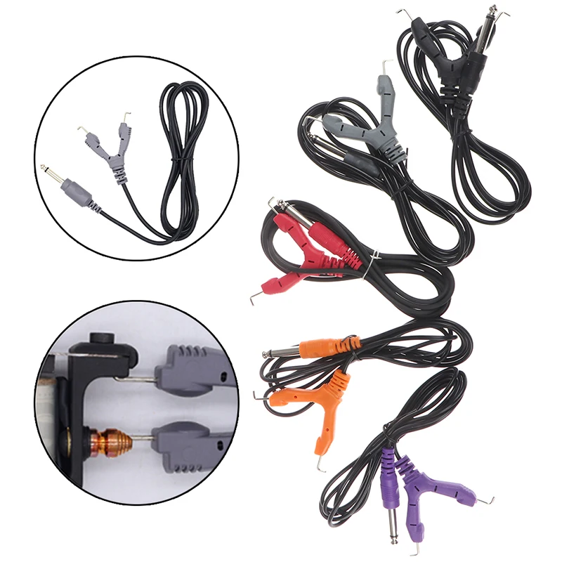 Silicone Tattoo Clip Cord Soft Tattoo Hook Line Tattoo Wire Cable for Tattoo Machine Power Supply Line Accessories 1.8m