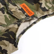 Классная музыка стиль корейско-Стиль Slim Fit Для мужчин одежда джинсовый жилет Для мужчин джинсовая куртка трендовая камуфляж Повседневный жилет