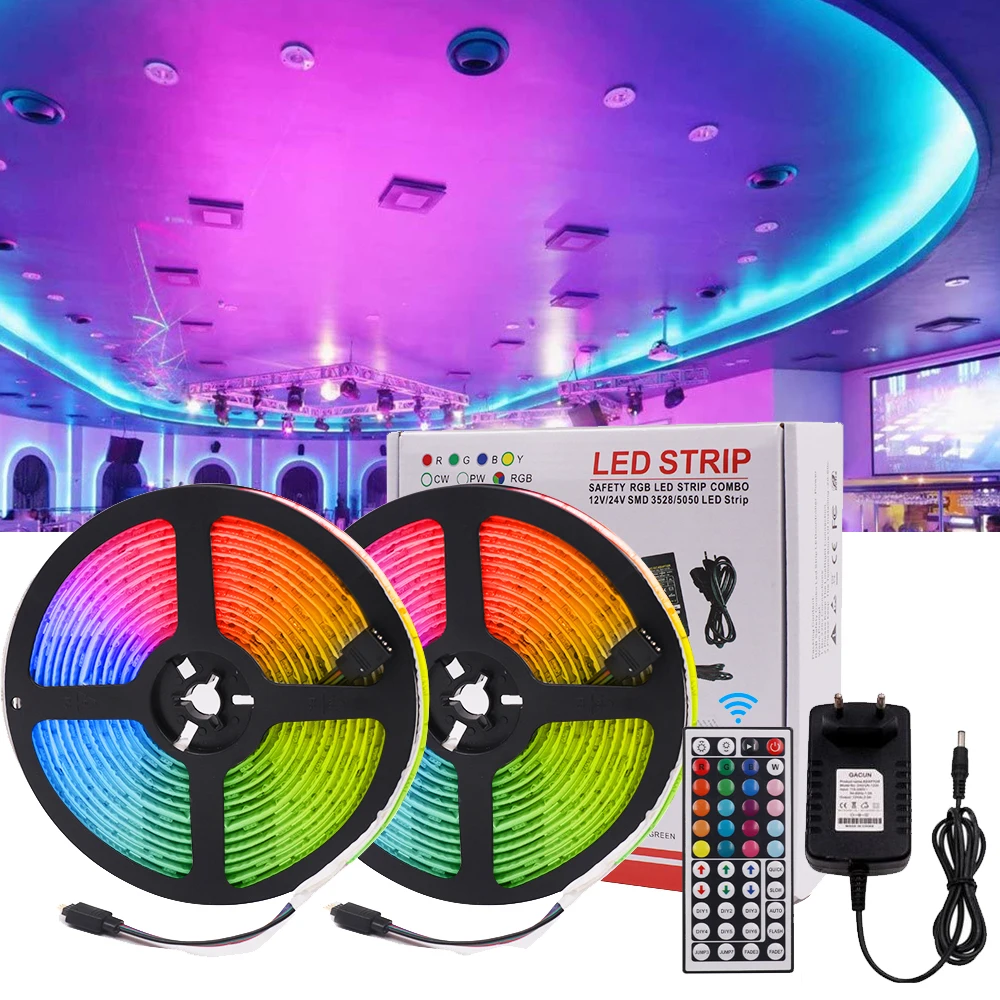 Светодиодная лента RGB RGBW RGBWW 12 В постоянного тока с источником питания