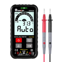Palmare intelligente 6000 conta multimetro digitale TRMS Display LCD voltmetro AC/DC amperometro Test ohmmetro con luce Flash